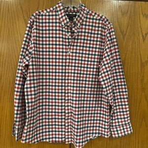 EUC Banana Republic Factory Men's XL Oxford Standard Fit Dress Shirt Gingham